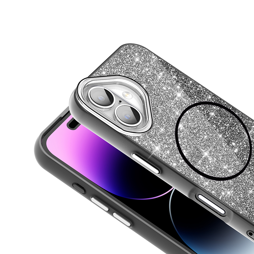 iPhone 17 Kılıf M-safe Şarj Özellikli Parlayan Simli Zore Okso Kapak - 12 iPhone 17 Kılıf M-safe Şarj Özellikli Parlayan Simli Zore Okso Kapak - 12