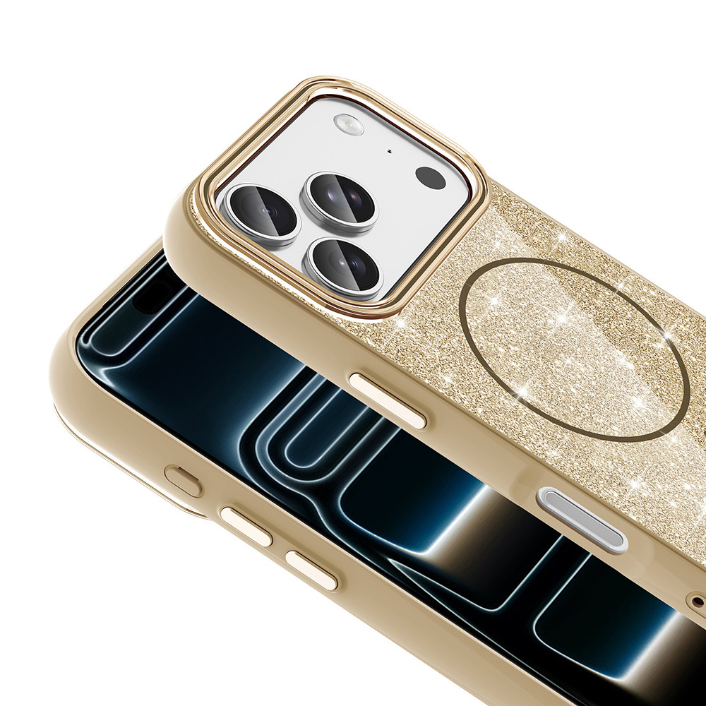 iPhone 17 Pro Kılıf M-safe Şarj Özellikli Parlayan Simli Zore Okso Kapak - 14 iPhone 17 Pro Kılıf M-safe Şarj Özellikli Parlayan Simli Zore Okso Kapak - 14