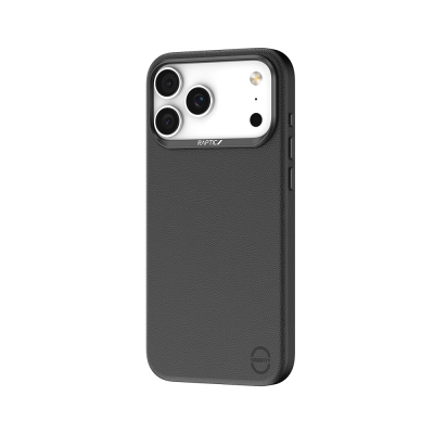 iPhone 17 Pro Max Kılıf M-Safe Şarj Özellikli Polimerik Deri Raptic Urban Nano Kapak Siyah