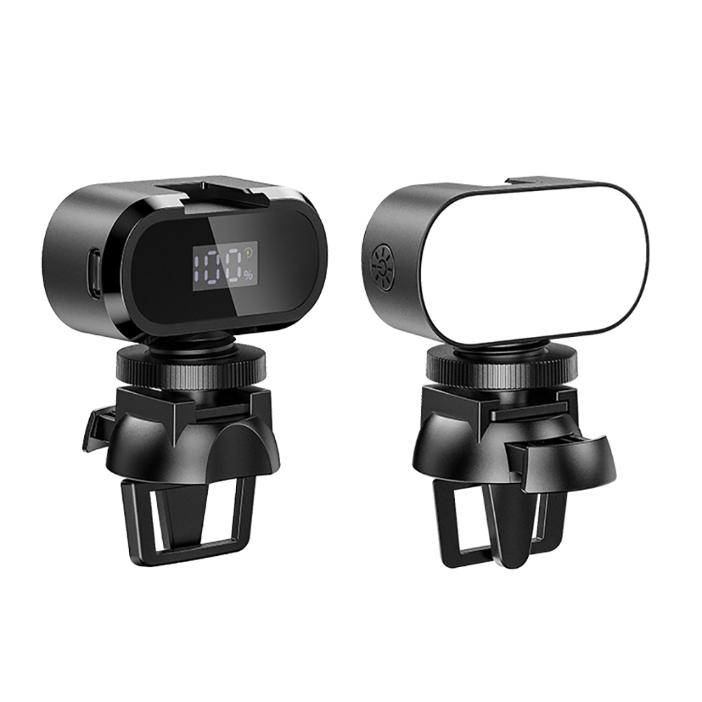 Jmary FM-16RGB Mandallı Dijital LED Göstergeli Telefon-Kamera Üstü RGB Lamba 750mAh - 1