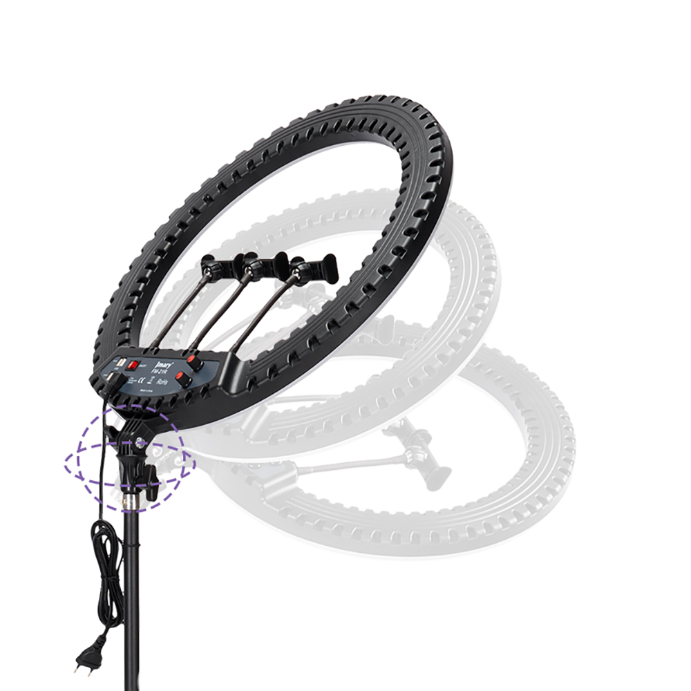Jmary FM-21R Remote Control 52cm Lighted Phone Holder Ring Light - 8