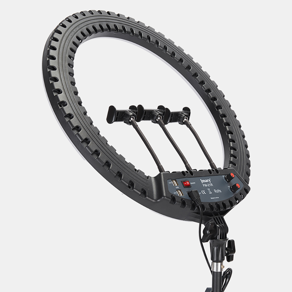 Jmary FM-21R Uzaktan Kumandalı 52cm Işıklı Telefon Tutucu Ring Light - 6