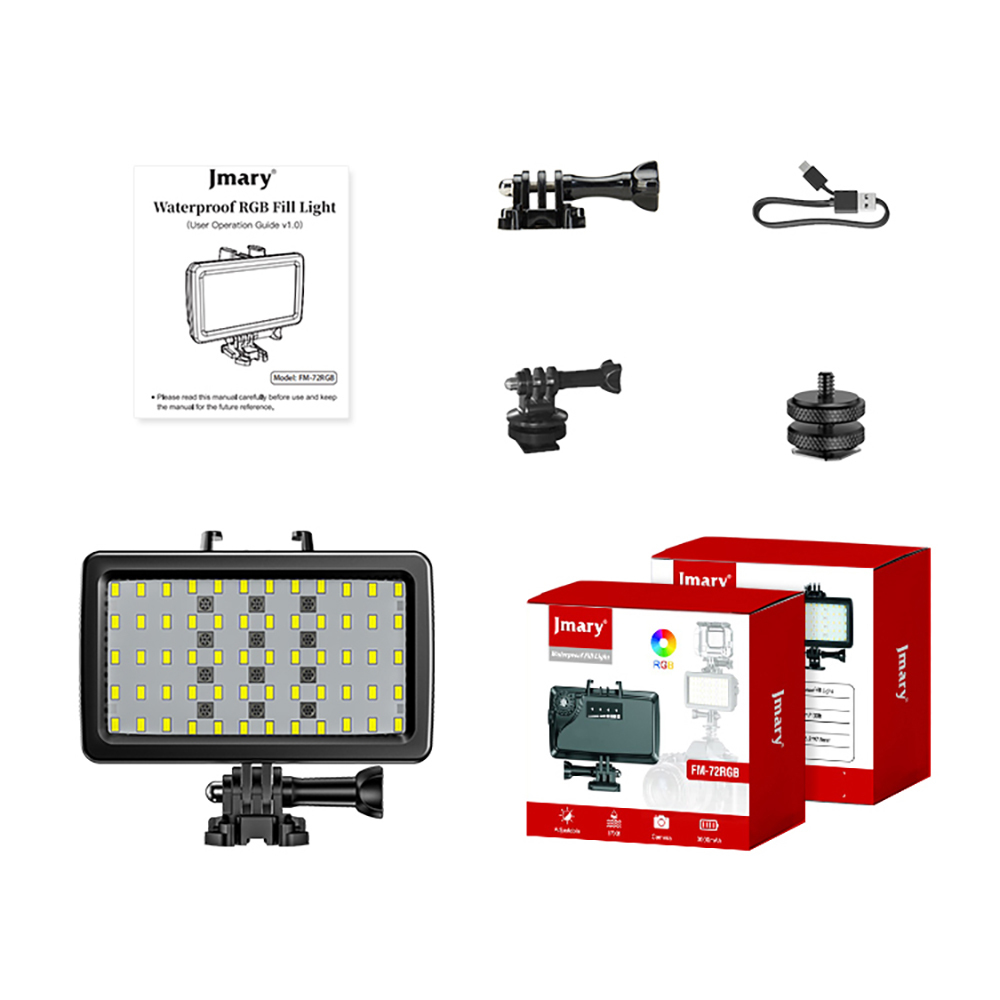Jmary FM-72RGB IPX8 Certified RGB Underwater Camera Light - 11