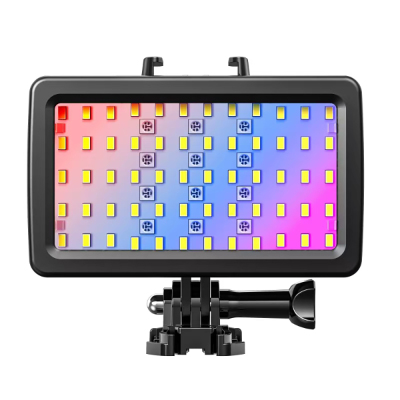Jmary FM-72RGB IPX8 Sertifikalı RGB Su Altı Kamera Işığı Siyah