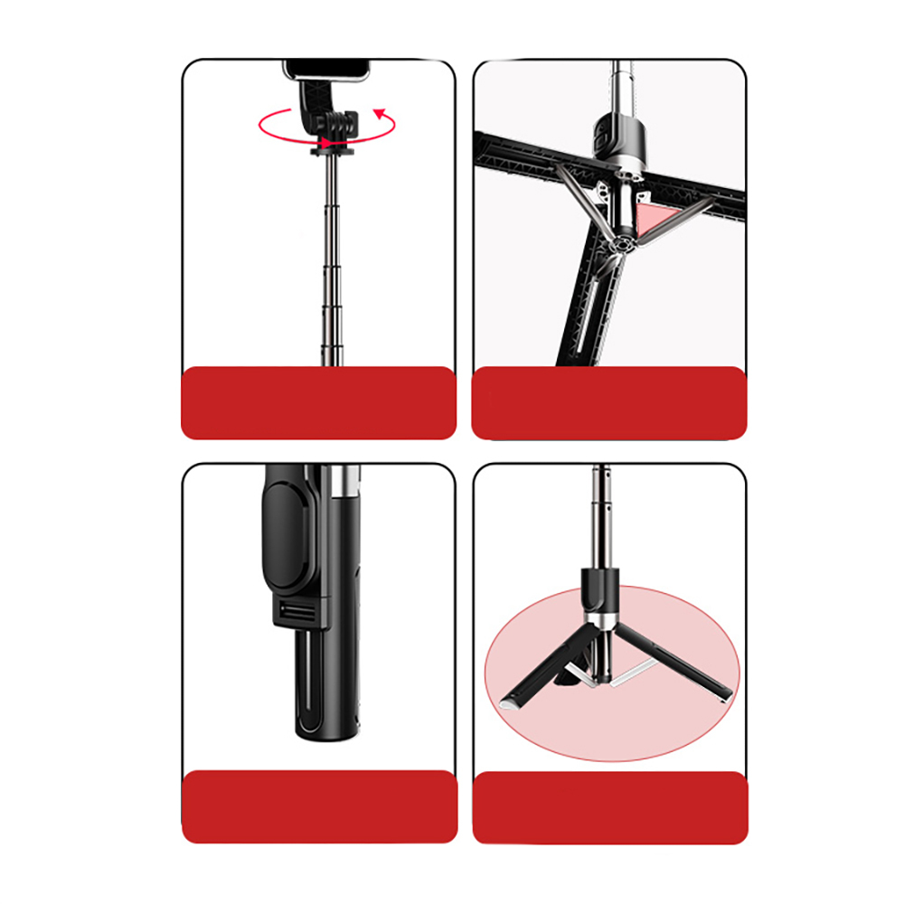 Jmary KT-219 360 Derece Dönebilen Kablosuz Kumandalı Tripod ve Selfie Çubuğu - 6