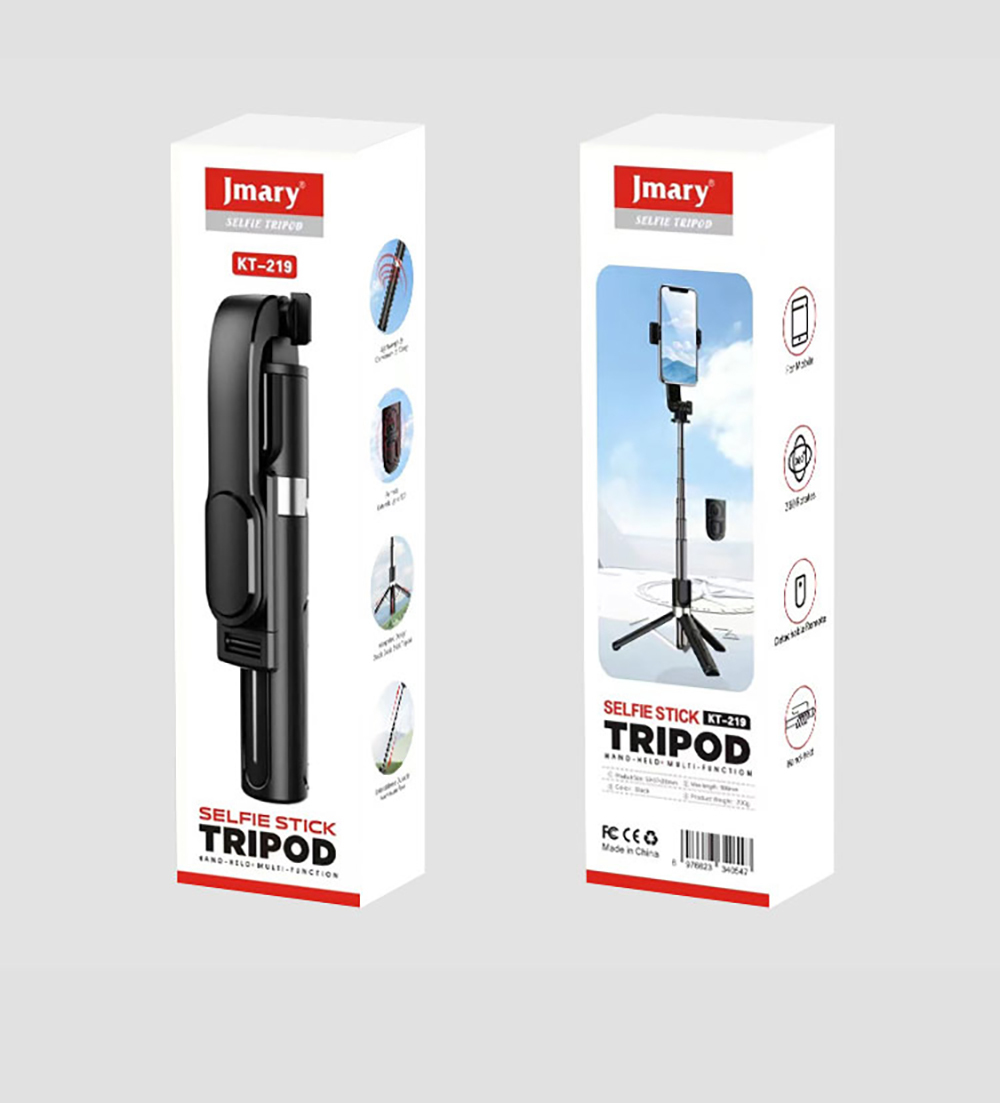 Jmary KT-219 360 Derece Dönebilen Kablosuz Kumandalı Tripod ve Selfie Çubuğu - 8