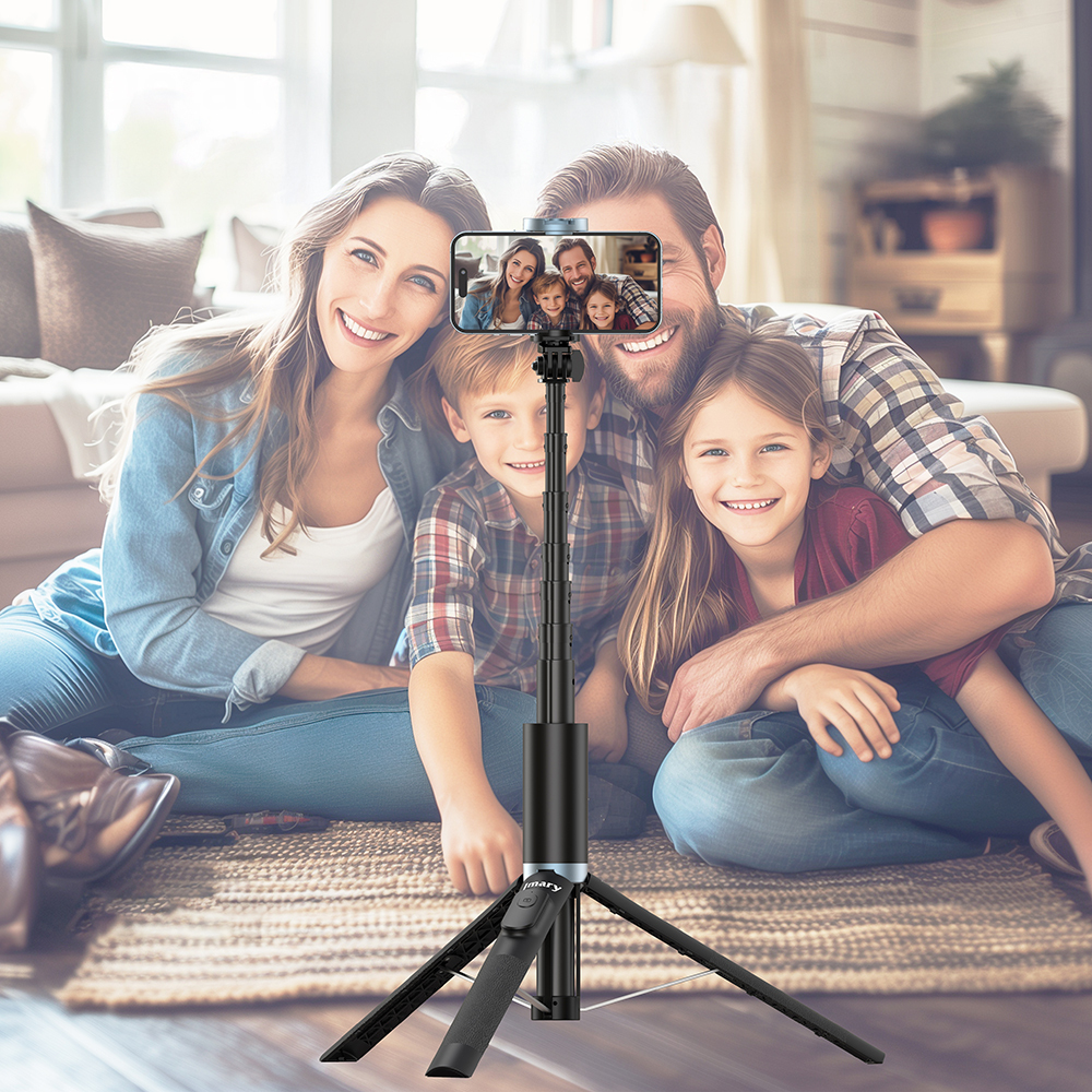 Jmary KT-259 360 Degree Rotating Wireless Control Tripod and Selfie Stick - 7