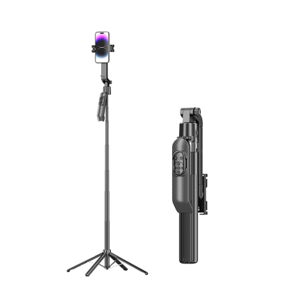 Jmary KT-299 360 Degree Rotating Wireless Remote Controlled Tripod and Selfie Stick Black