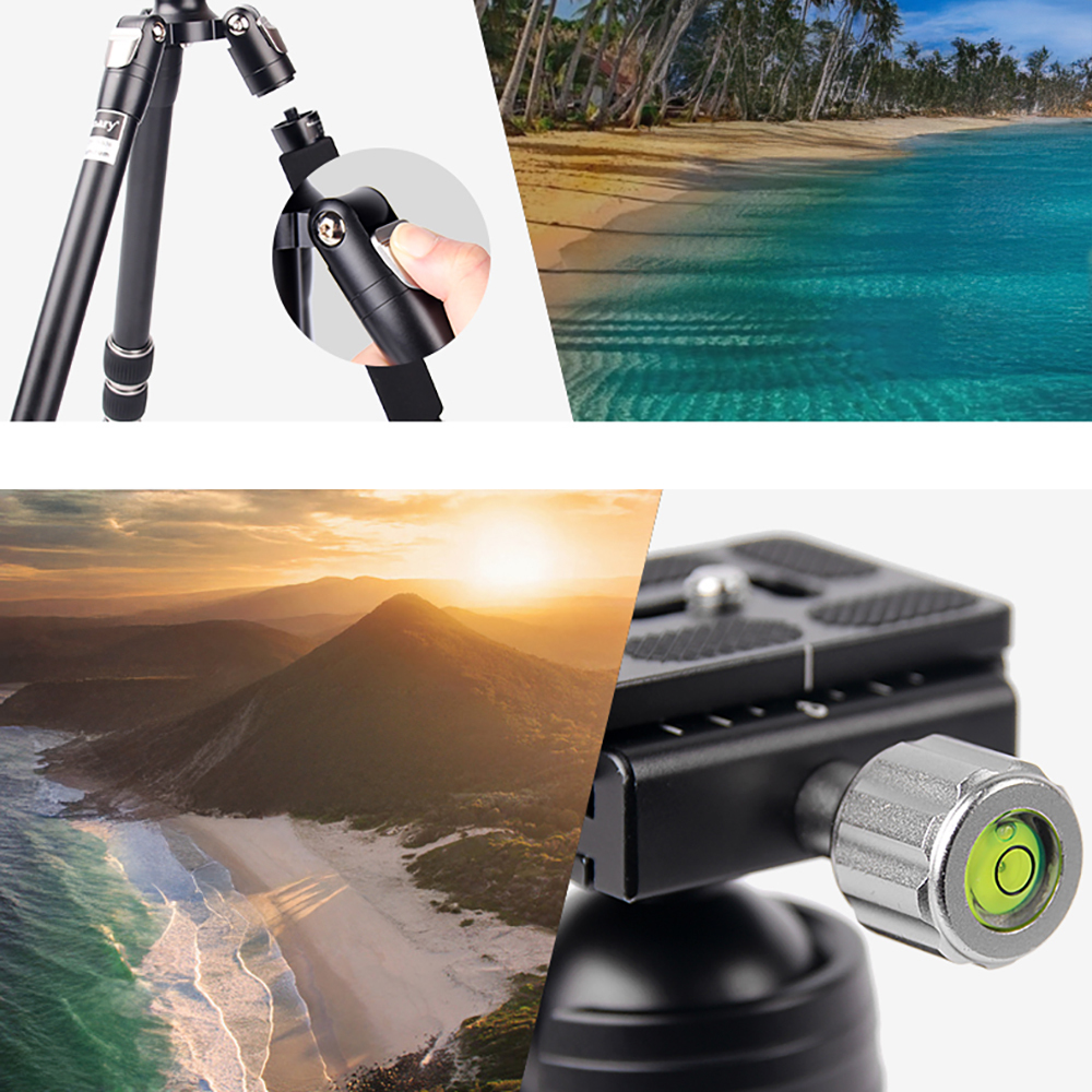 Jmary KT255+NB36 360 Derece Dönebilen Değiştirilebilir Başlıklı Tripod - 5