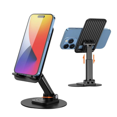 Jmary MK-59 Ayarlanabilir Katlanabilir 360 Derece Dönebilen Telefon ve Tablet Standı Siyah