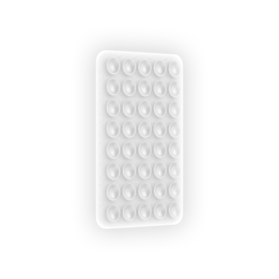 Kare Öpücüklü 02 Phosphorescent Silicone Phone Holder Şeffaf