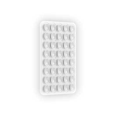 Kare Öpücüklü 02 Phosphorescent Silicone Phone Holder White