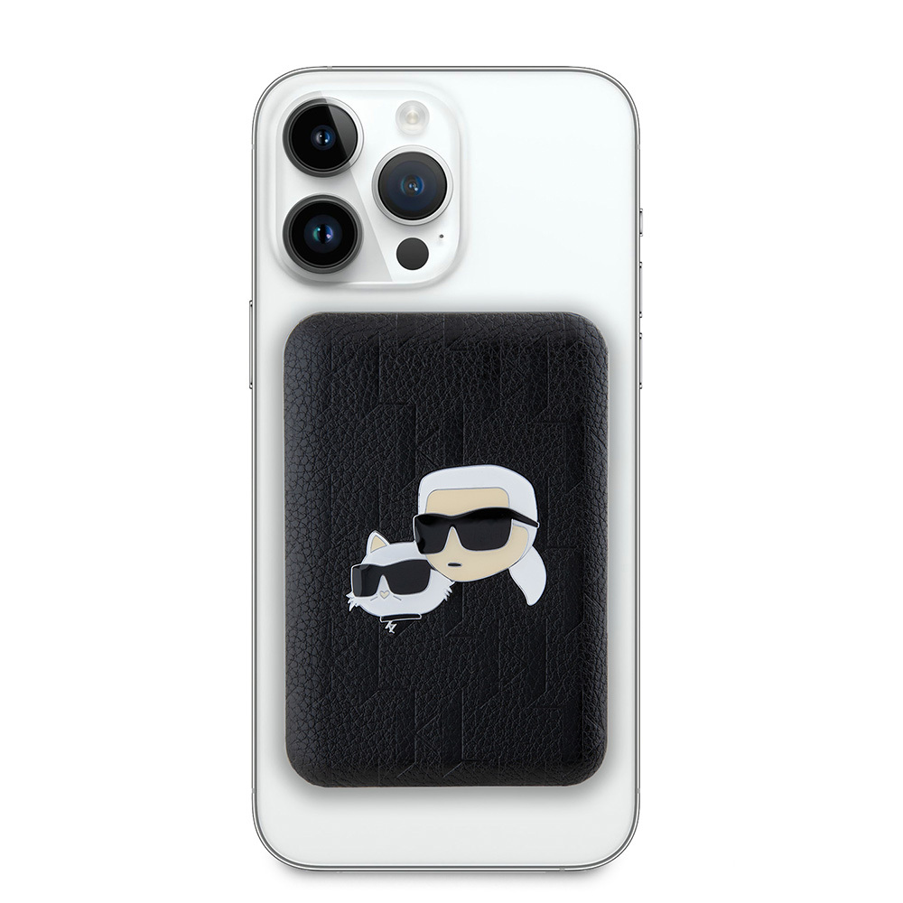 Karl Lagerfeld Orjinal Lisanslı M-safe Şarj Özellikli Led Işık Göstergeli Metal Logolu PU Deri Powerbank 5000mAh - 3