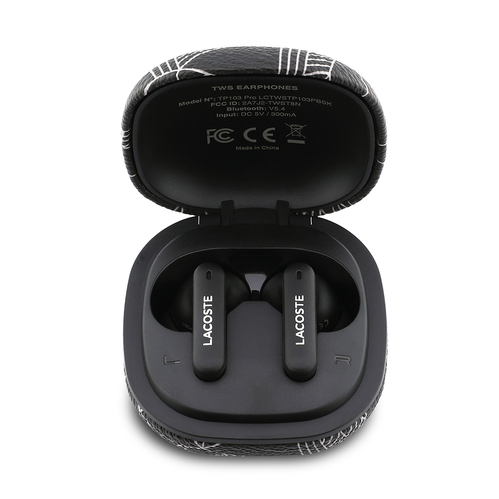 Lacoste Orjinal Lisanslı ANC/ENC Monogram Desenli TWS Kulak İçi Bluetooth Kulaklık v5.4 - 5