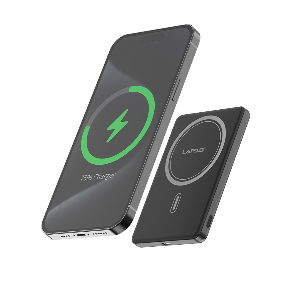 Lapas LP-PW003 Ultra İnce Hızlı Şarj Özellikli Wireless Powerbank 5000mAh 15W - 10