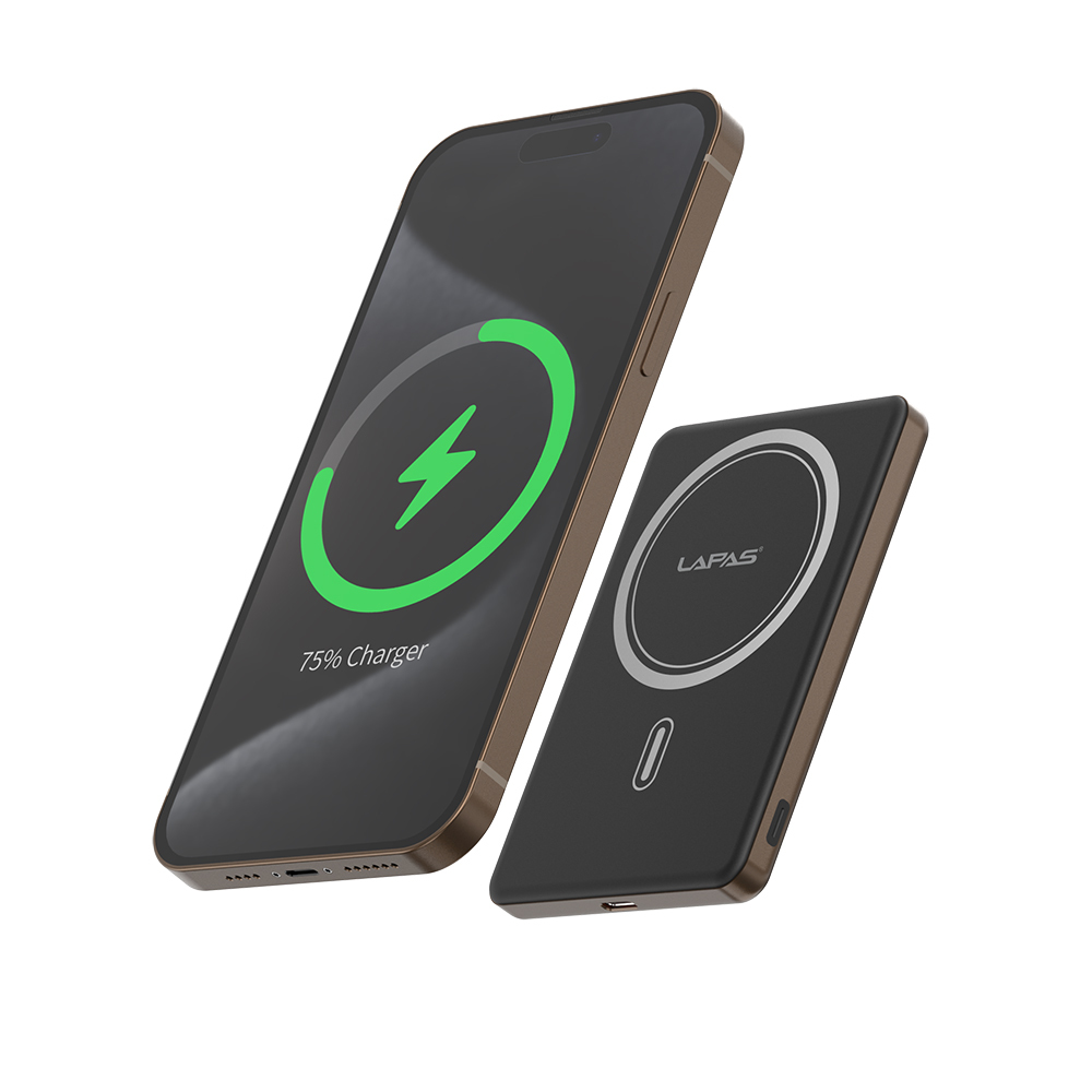Lapas LP-PW003 Ultra Slim Fast Charging Wireless Powerbank 5000mAh 15W - 11