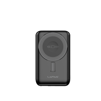 Lapas LP-PW004 Akıllı Saat Kablosuz Şarj Özellikli Wireless Powerbank 10000mAh 15W Siyah
