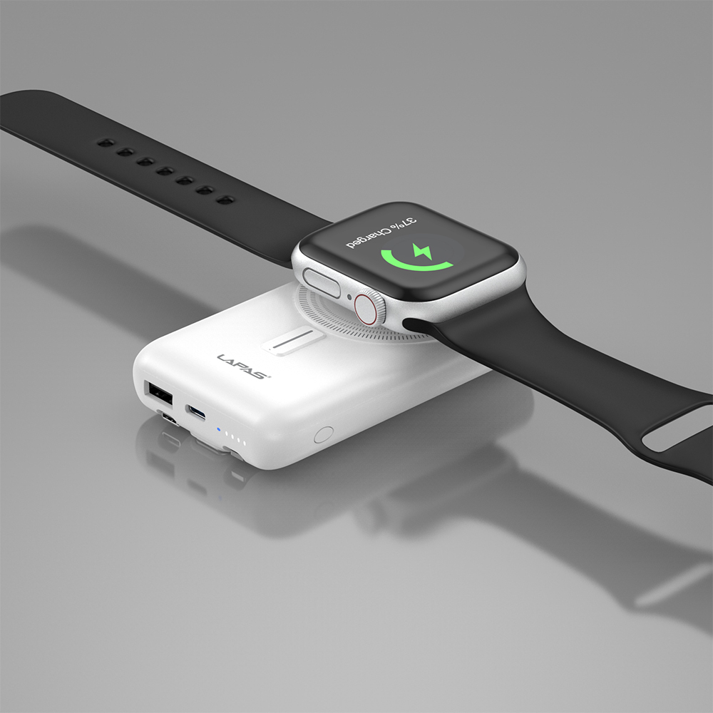 Lapas LP-PW004 Smart Watch Wireless Charging Feature Wireless Powerbank 10000mAh 15W - 8