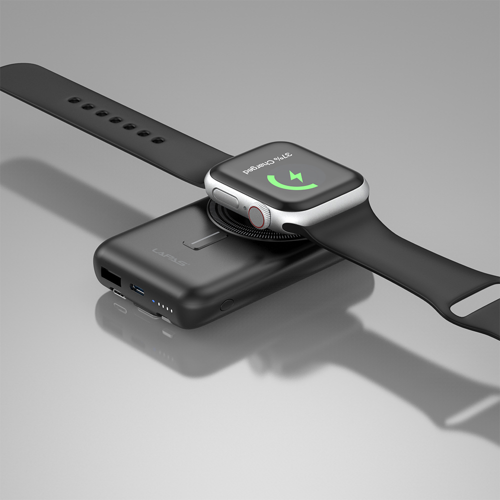 Lapas LP-PW004 Smart Watch Wireless Charging Feature Wireless Powerbank 10000mAh 15W - 11