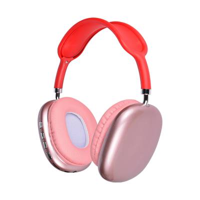 Lapas P10 Hi-Fi Ses Kalitesi Ayarlanabilir ve Katlanabilir Kulak Üstü Bluetooth Kulaklık Kırmızı