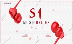 Lapas S1 3.5mm Mp3 Stereo Headphone Red