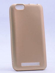 Lenovo A2020 Kılıf Zore Premier Silikon Kapak Gold