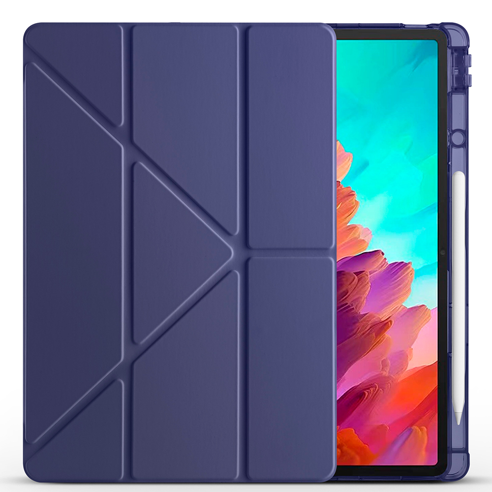 Lenovo Idea Tab Pro 12.7 TB-373FU Kılıf Zore Tri Folding Kalem Bölmeli Standlı Kılıf - 14