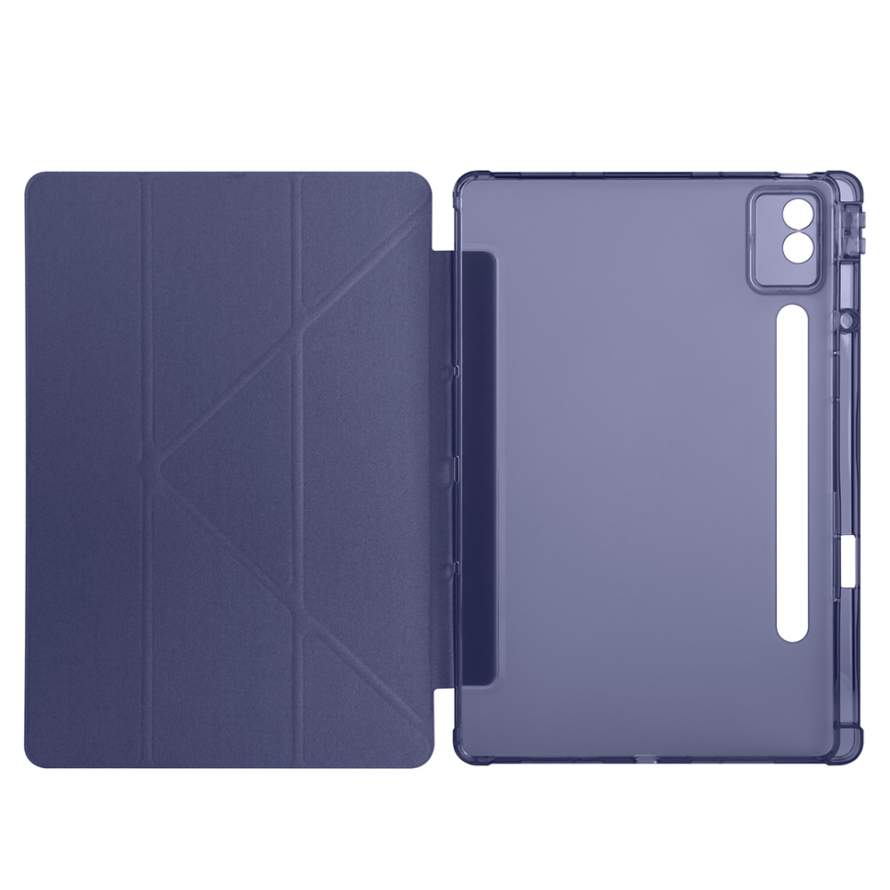 Lenovo Idea Tab Pro 12.7 TB-373FU Kılıf Zore Tri Folding Kalem Bölmeli Standlı Kılıf - 17