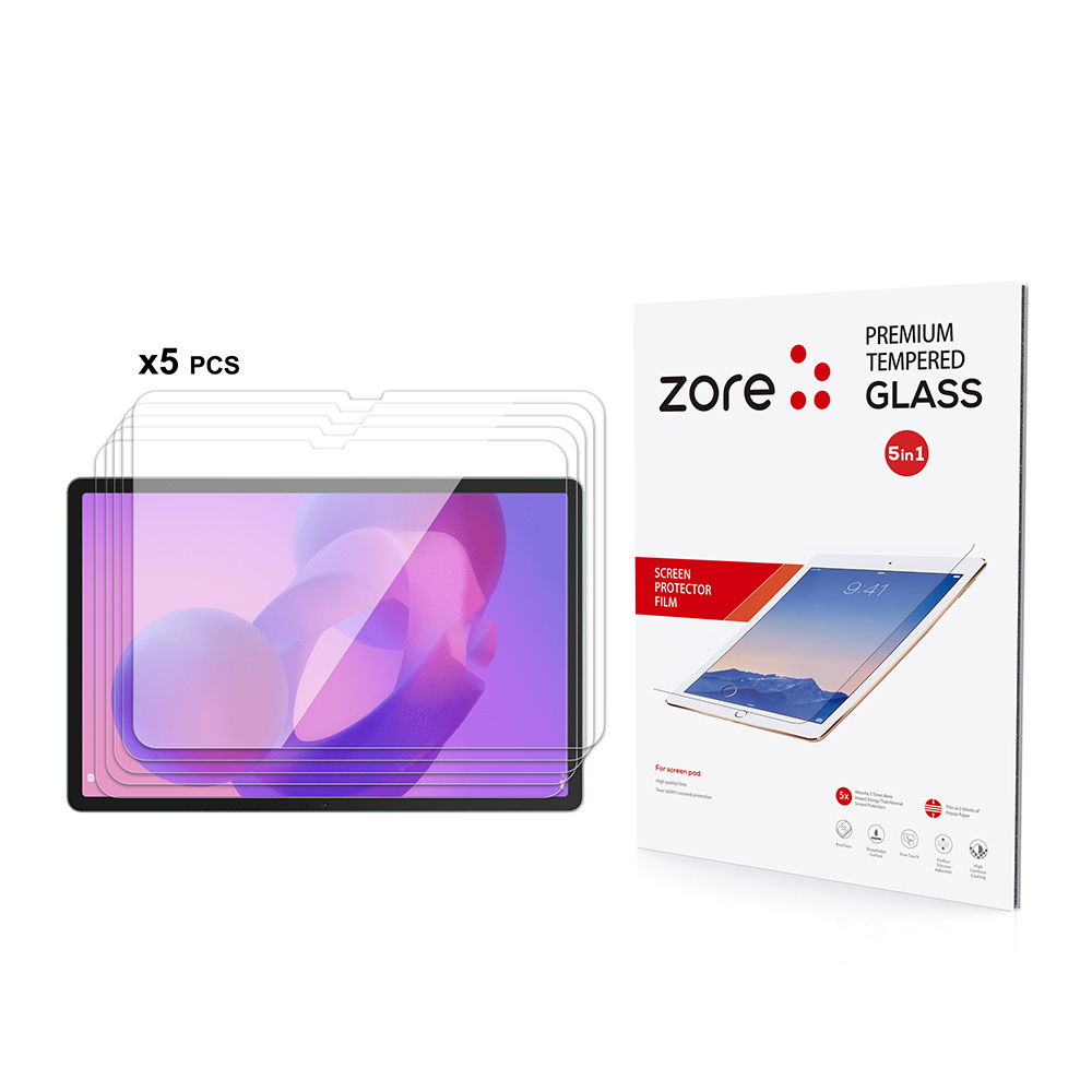 Lenovo Idea Tab Pro 12.7 TB-373FU Zore 5in1 Tablet Tempered Glass Screen Protector - 1
