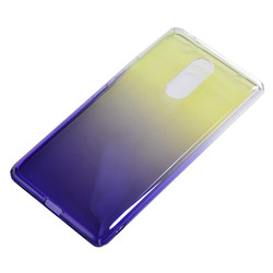 Lenovo K6 Note Case Zore Renkli Transparan Cover Purple