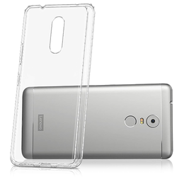 Lenovo K6 Note Case Zore Süper Silikon Cover Colorless