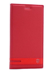 Lenovo K6 Note Kılıf Zore Elite Kapaklı Kılıf Kırmızı