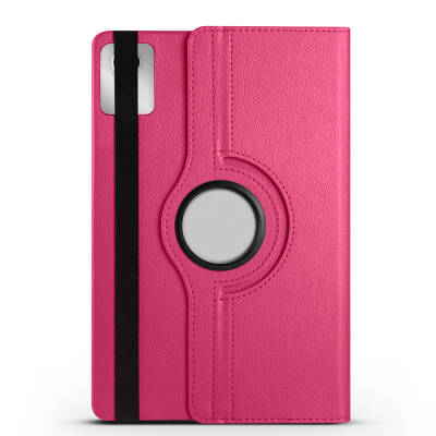 Lenovo M11 TB-330FU Zore Rotatable Stand Case Dark Pink