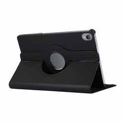 Lenovo P11 Zore Dönebilen Standlı Kılıf Siyah
