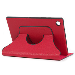 Lenovo Tab M8 Zore Fest Rotatable Stand Case Red
