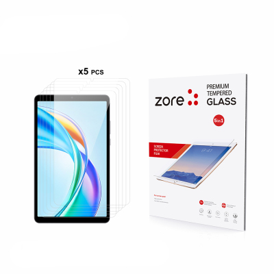 Lenovo Tab One 8.7 TB-305FU Zore 5in1 Tablet Temperli Cam Ekran Koruyucu Şeffaf