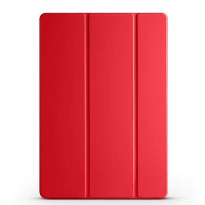 Lenovo Tab P12 Zore Smart Cover Standlı 1-1 Kılıf Kırmızı