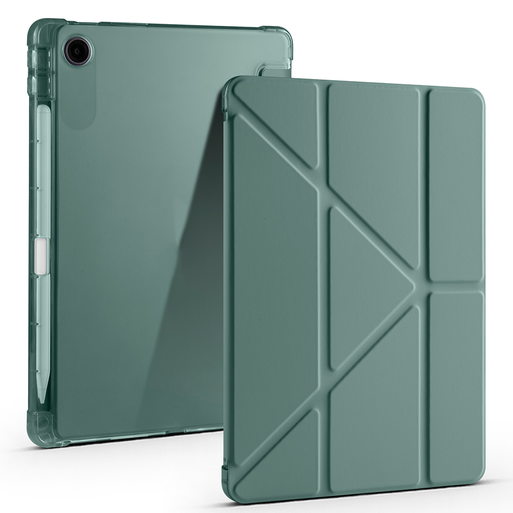 Lenovo Tab TB-311FU Case Zore Tri Folding Stand Case with Pen Compartment - 1