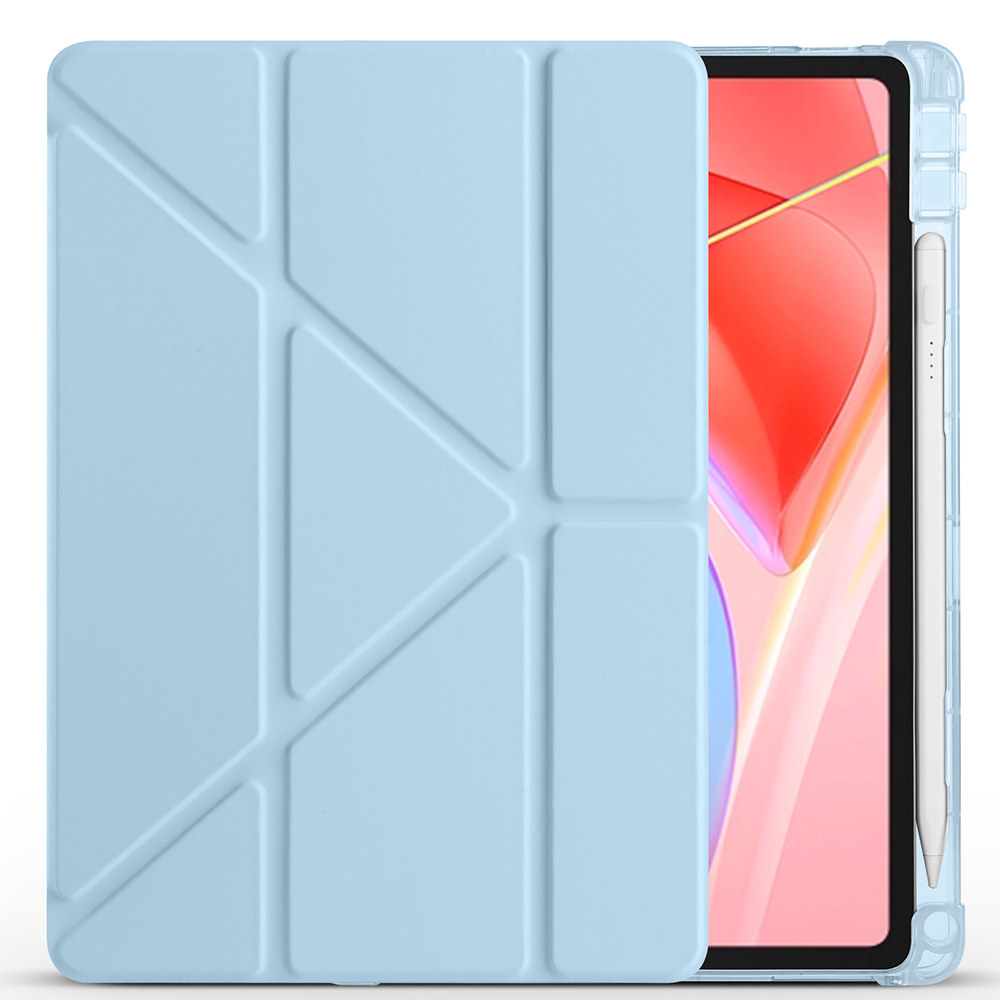Lenovo Tab TB-311FU Kılıf Zore Tri Folding Kalem Bölmeli Standlı Kılıf - 11