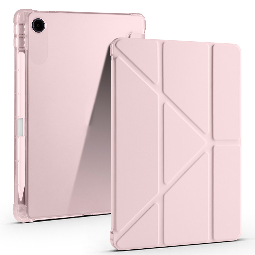 Lenovo Tab TB-311FU Kılıf Zore Tri Folding Kalem Bölmeli Standlı Kılıf - 3