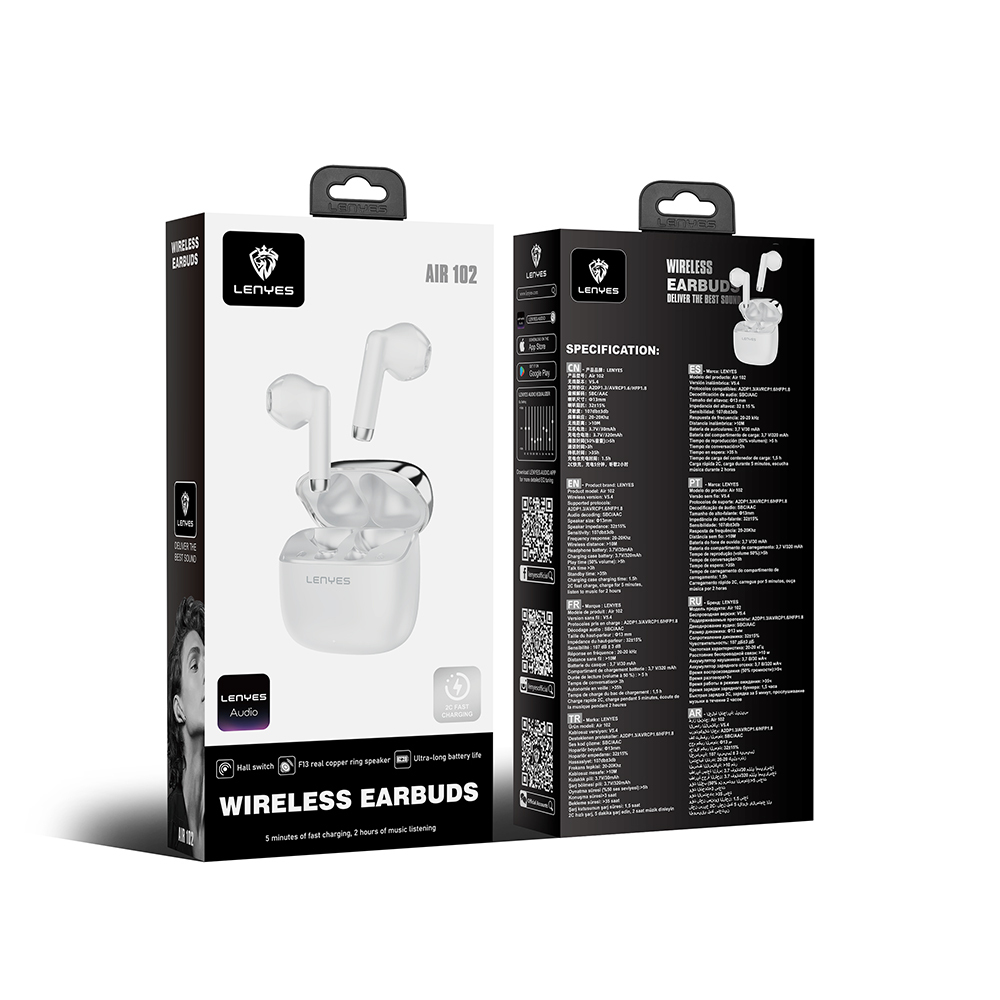 Lenyes Air 102 TWS Kulak İçi Bluetooth v5.4 Kulaklık - 8