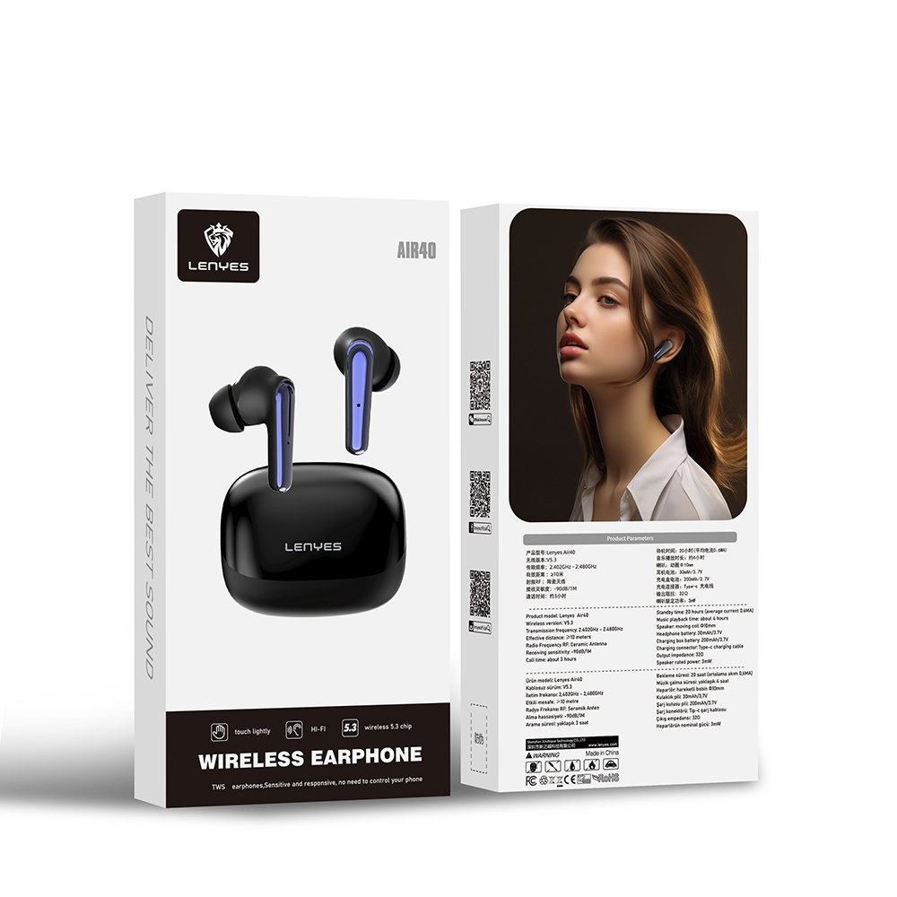 Lenyes Air 40 Hi-Fi Sound Quality In-Ear Bluetooth v5.3 Headphones - 9