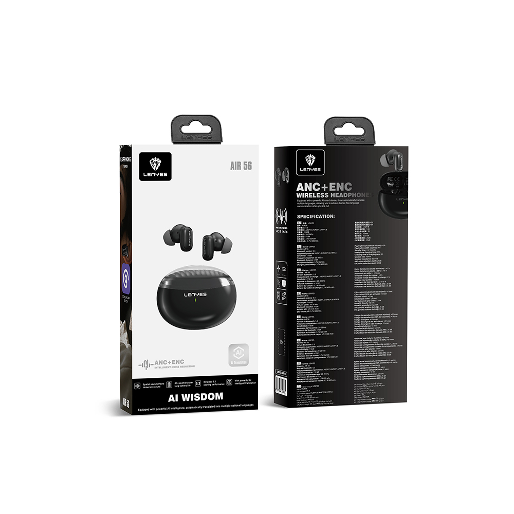 Lenyes Air 56 Ai Çeviri Özellikli ANC/ENC Teknolojili Kulak İçi Bluetooth Kulaklık v5.3 - 3
