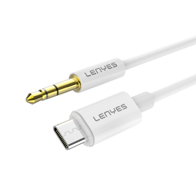 Lenyes AX102 Type-C to 3.5mm AUX Audio Cable 1M White