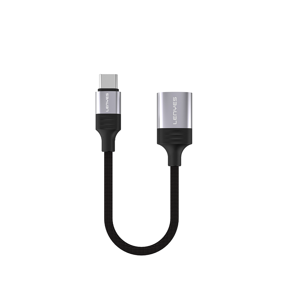Lenyes AX122 USB to Type-C Dönüştürücü OTG Kablo - 1