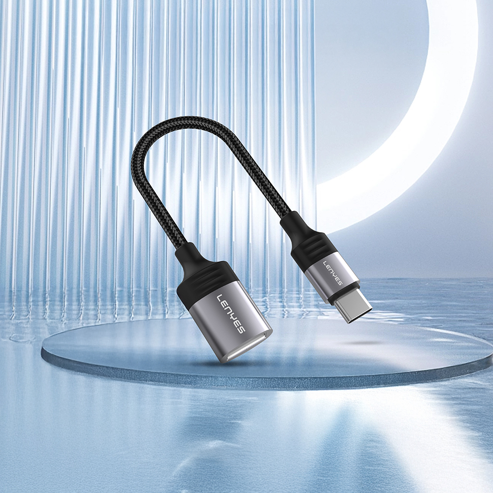 Lenyes AX122 USB to Type-C Dönüştürücü OTG Kablo - 4