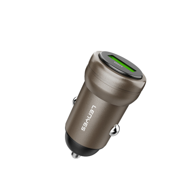 Lenyes CA61 Fast Charging USB-A Port Car Charger 18W Gold