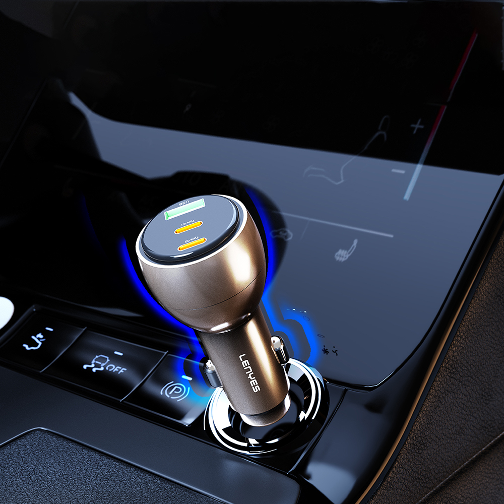 Lenyes CA62 PD Car Charger with Fast Charging Type-C Port 30W - 3