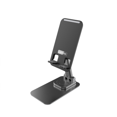 Lenyes CR136 Ayarlanabilir Katlanabilir 360° Dönebilen Telefon ve Tablet Standı Siyah