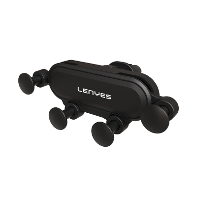 Lenyes CR151 360° Dönebilen Havalandırma Tasarım Araç Telefon Tutucu Siyah